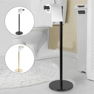 MXBEAUTY Freestanding Toilet Paper Holder, Rust-Proof Single Pole Stainless Steel Paper Roll Stand, 