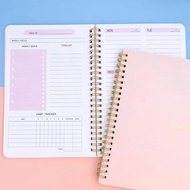 Buku Nota Planner Weekly Viral A5 Notebook Murah Aesthetic Kalendar 52 Sheets Diary Buku Perancangan
