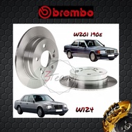 BREMBO Rear Brake Discs (2pcs) - Mercedes W201 190E, Mercedes W124