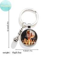 ThickRich Fashion Chess Keychain Chessboard Chess Car Keychain MY