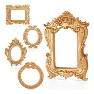 5 Pcs Vintage Resin Picture Frame Mini Antique Photo Frame Holiday Party Hotel Decor