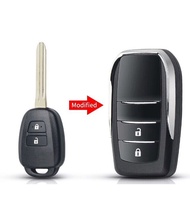Vỏ chìa khoá độ gập TOYOTA 2 nút ( đời 2015 - 2019 ) xe Camry  Vios  Innova  Yaris  Corolla Altis