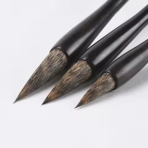 Luxurious Mouse Whisker Brush Pen Set Chinese Traditional Calligraphy Brush Pen Rat Hair Writing Pen
