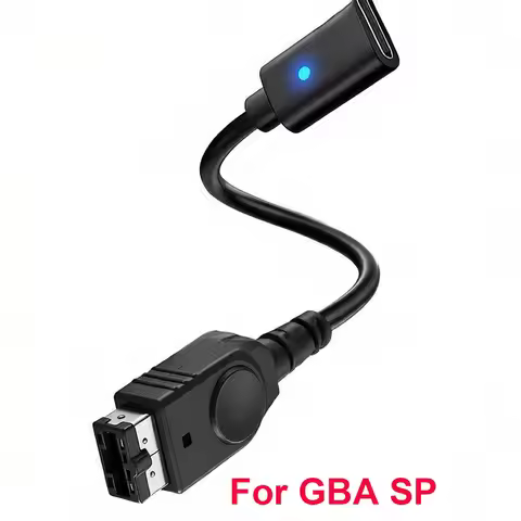 USB Type C Charging Cable For Nintendo GBA SP Game Boy Advance With LED Indicator Light Power Supply