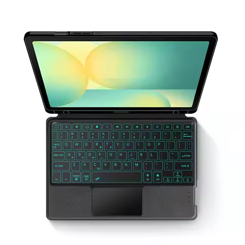 Magnetic Keyboard Case for Samsung Galaxy Tab S10 FE Tablet Backlit Touchpad Keyboard for Galaxy Tab