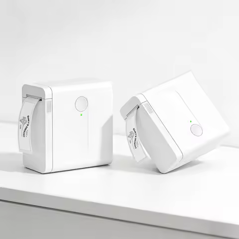 Portable Mini Printer D12 Bluetooth Thermal Printer Self Sticker Label Printer Machine Similar as Ma