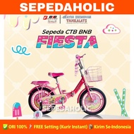 Sepeda Lipat Anak Perempuan BNB FIESTA Ukuran 16 Inch Keranjang