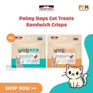 Palmy Days Korean Cat Treats Dental Bites Sandwich Crisps Fish Oil Bovine Colostrum 49g