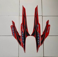 Stiker Striping Lis Les Bodi Motor Yamaha Mio Sporty 2005 2006 Salur / Selendang Merah