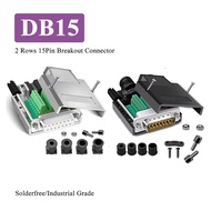 DB15 Soldering-free Connector Industry 2 Rows 15Pin Breakout Connector DB15 Solderless Male Female P