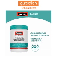 Swisse Ultiboost Odourless High Strength Wild Fish Oil 1500Mg 200 Caps