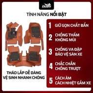 Fiber Leather Car Floor Mats for Mercedes C180-C200-C230-C250-C300 2007-2014 5 seats ZKAPET