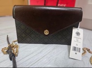【快閃5折/包郵】全新 Tory Burch 經典老花信封鏈條包 WOC（DFS結業清倉4折購入 100%正品）