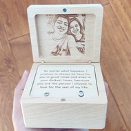 Angelagifts wooden custom song you are the person I choose photo engraved digital music box,personal