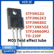 1-5PCS STF3NK80Z 3NK80Z STF3N62K3 3N62K3 STF5N52U 5N52U STF24N60M2 24N60M2 STF13NK50Z 13NK50Z TO-220