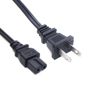 18AWG Universal Wall Cable US NEMA-1-15P to IEC320 C7 AC Power Cord Compatible with Vizio E-M-Series HDTV,Sharp,Smart LED TV