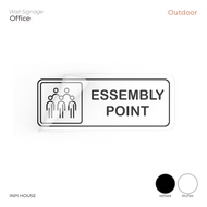 INPI HOUSE Signage Assembly Point - Assembly Point Sign - Sticker