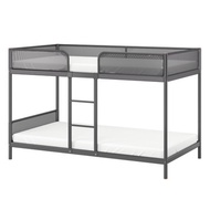 💥ORIGINAL IKEA💥TUFFING Bunk bed frame, dark grey, 90x200 cm
