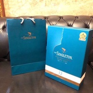 The Singleton 蘇格登威士忌12年 空酒盒 包裝盒 空盒 空紙盒 硬紙盒 禮盒  禮物盒 收納盒～附紙袋 禮品袋 禮物袋 手提袋 包裝袋