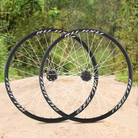 High-Quality White Spokes Mountain Bike Wheelset 24 26 27.5 29 Inch Aluminium Alloy Rim BMX Disc Bra