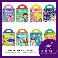 Abmo - Sticker Book Reuseable/Sticker Book Can Be Pasted Again