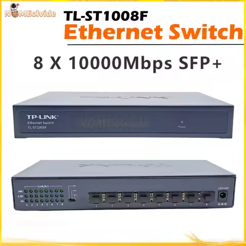 TL-ST1008F 8-port SFP+ 10 Gigabit all-optical port switch unmanaged plug and play 8-port 10 Gigabit 