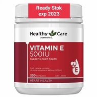 Jual Healthy Care Vitamin E 500 iu Vitamin E 500iu 200 capsul Limited