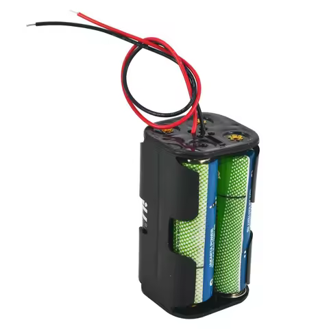 AA Battery Holder 6V For 4 x AA Battery Back To Back Holder Case Box Storage With Wire Leads For 4 *