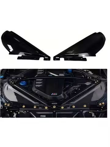 For BMW M2 G87 Engine Cover Air Intake Cover Genuine Dry Carbon Fiber Engine Bay Trim Set Car Body K