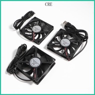 CRE 1PC 80mm DC 5V Fan 8010 8015 8025 USB  Brushless Exhaust Cooling Fan