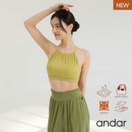 [ANDAR] Bana Yogini Halter Bra Top (4COLOR/Pad detachable) Women Clothes korea style Work out clothe