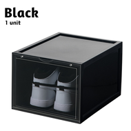 Full Hard Case Transparent Shoes Box Stackable Front Door Magnetic Magnet Opener Sport Sneaker Men W