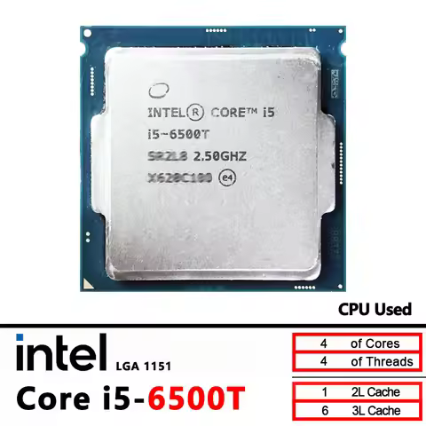 Intel Core i5-6500T i5 6500T 2.5 GHz Used Quad-Core Quad-Thread CPU 6M 35W LGA 1151