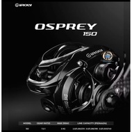 REEL BC IROLY OSPREY 150 SWALLOW SPOOL LEFT HANDLE