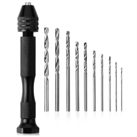 1 Set Metal Hand Drill Equipments Uv Resin Epoxy Mold Tools With 0.8mm-3.0mm Drill Screw DIY Jewelry