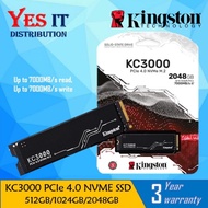 KINGSTON KC3000 M.2 2280 NVMe PCIe SSD - 512GB/ 1024GB/ 2048GB / 4096GB SSD