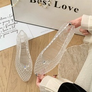Korean Jelly Shoes - PVC Slip-On Dancing & Casual Wear for Women