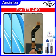 Ansimba Original LCD For ITEL A49 A661L LCD Display Touch Screen Digitizer Assembly Replacement For ITEL A49 Screen Display With Middle Frame