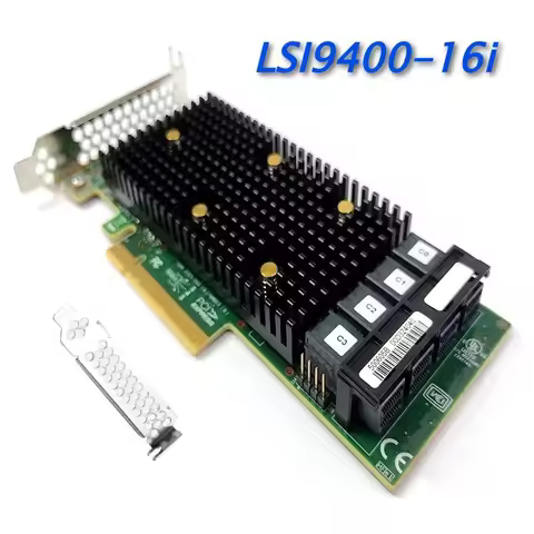 LSI 9400-16i RAID Controller Card PCIe 3.0 X16 Tri-Mode HBA 12Gb/s SAS SATA NVMe Server Storage for 