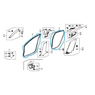 ORIGINAL HONDA CIVIC FC FRONT REAR DOOR REPLACEMENT RUBBER SEAL OPENING