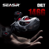 SEASIR MANSORY Reel Pancing Baitcasting Kiri/Kanan 2 Kumparan Gagang Serat Karbon 8.5kg Tarikan Maks