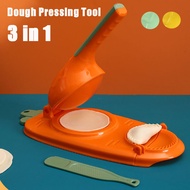 3 in 1 Dough Pressing Tool Acuan Karipap Besar Dumpling Maker Mould Dumpling Skin Press DIY Dough Tool Set 4 Colors