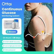 ottai 2 CGM System Glucose Linx Sensor 24h Real Time Monitoring Tester Diabetes Suger Sensor Continu
