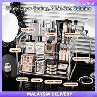 3 Tier Desktop Storage Box Acrylic Transparent Rack Storage Cosmetics Perfume Skin Care Water Stand 