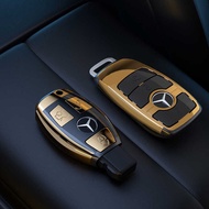 Suitable for Mercedes-Benz E-Class Key Case C-Class A-Class GLC260L Electroplating Key Case C260L Co