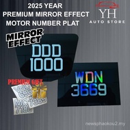 No Plate Motor Standard JPJ Nombor Plate Motor No Plat Nombor Motor No Tahan 2D Mirrow Effect Motorc