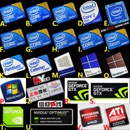 [Ready Stock] Original core2 core2 i3 i5 i7 Laptop Computer Desktop Label CPU Sticker win10