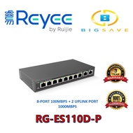 RUIJIE REYEE RG-ES110D-P 8-PORT 100MBPS + 2 UPLINK PORT 1000MBPS