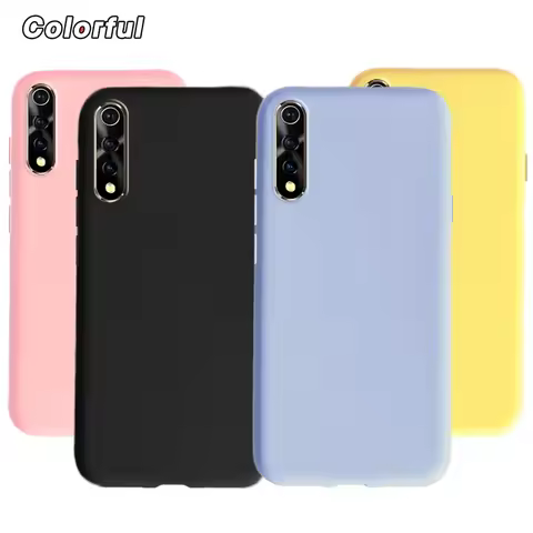 Liquid Silicone Case For Vivo V17 Neo Cover For Vivo S1 2019 1907 V1913A Soft TPU Slim Phone Cases F