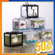 Akuarium Mini Blok Lego untuk Ikan Betta / Akuarium untuk Ikan Betta / Tangki Ikan Susun Mudah Berwa